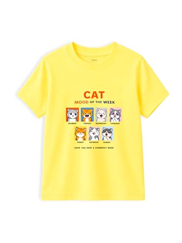 Image of Kidbea Bamboo Unisex Kids T-Shirt Ultra-Soft Premium Half Sleeve Graphic Tee for Boys & Girls, Casual Summer Wear for Toddlers & Kids