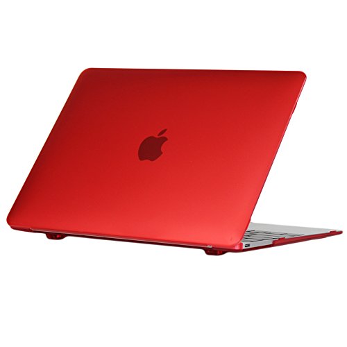 iPearl mCover ハードシェルケース 12インチMacBook用 (12インチRetinaディスプレイとUSB-Cコネクタ付き モデルA1534) (レッド)