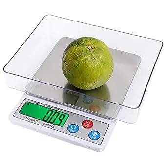 Ming Heng Mh 885 Digital Scale | Premium Metallic Platform | High Precision Measurement | Compact Tabletop Weighing Scale | Blue Metallic and Silver-image-12