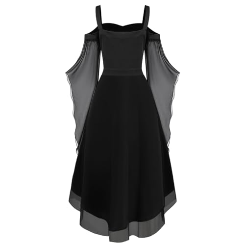 Renaissance Dress Women Steampunk Gothic Off Shoulder Halloween Costume - image 5