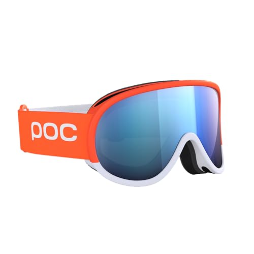 POC Retina Mid Race masque ski mixte blanc noir écran cylindrique