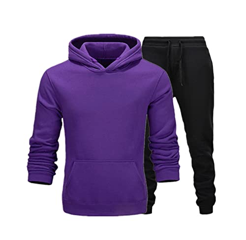Sweat à capuche pour homme Kiioouu et pantalon de jogging aux finitions soignées