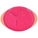 Zwinner Assiette d'entraînement pour bébé, Assiette antidérapante pour bébé, Repas équilibré, matériau Durable en PP de qualité Alimentaire avec Une Couleur vive pour Manger(Red)