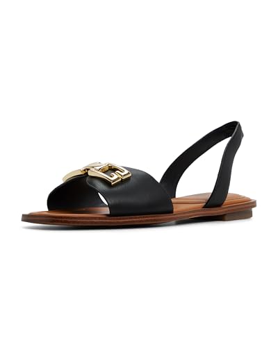 Aldo Femme Agreinwan Sandale Plate, Noir, 38 EU