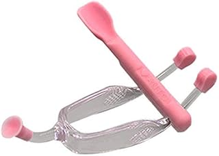 Soft Contact Lens Insertion and Removal Tool Set - Contact Lens Handler Device Includes Tweezers and Soft Silicone Scoop, Contact Lenses Removers for Travel Home Use (Pink)
