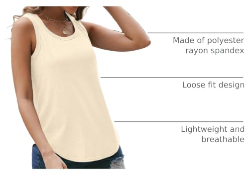 Image of AUTOMET Women's Square Neck Tank Top | Soft Lightweight Sleeveless Shirt, Loose Fit Flowy Summer Basic for Layering, Casual & Workout