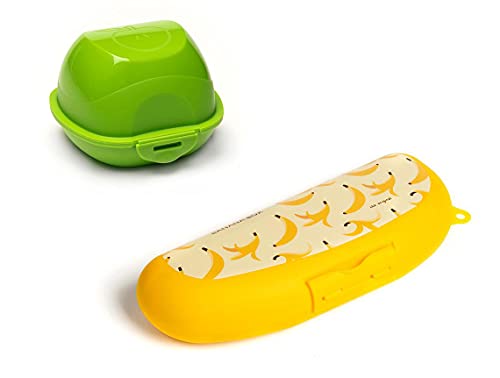 Harfield Tableware Banana & Apple Case Set 2 pièces Boîte de rangement Banane Apple Holder Protector A1465