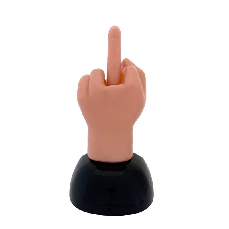 Solar Stink Finger Bobble Figurine Middle Finger (Pink)