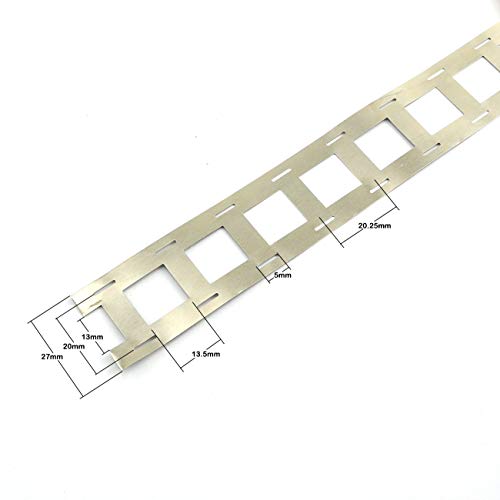Zrm&E 1 Roll 18650 Lithium Battery Pack Nickel Plating Strip 20.25Mm Spacing 2 Parallel Batteries Spot Welding Nickel Plated Belt #TOP4