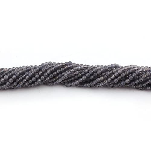 Iolite perles de 3mm en rondelles pour fil de pierre naturelle et création bijoux