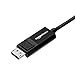 Amazon Basics Bi-Directional USB-C to DisplayPort Cable, 3 ft, Black