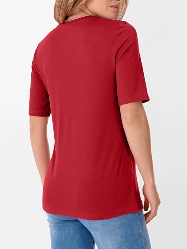 Image of ANRABESS Womens Half Sleeve Tops Crewneck Shirts Basic Fit Work Tee