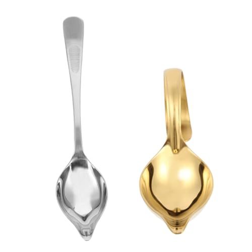 KICHOUSE 2Pcs Gravy Ladle Long Handle Cooking Spoons for Sauces Soups and Gravies Dishwasher Safe Kitchen Utensils for Home and Restaurant Use