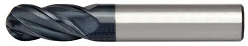 Image of Alfa Tools HPSCB60674AL 5 /16X5 /16 4 Flute Single End Ball High Performance AlTiN Carbide Mill Made In USA,
