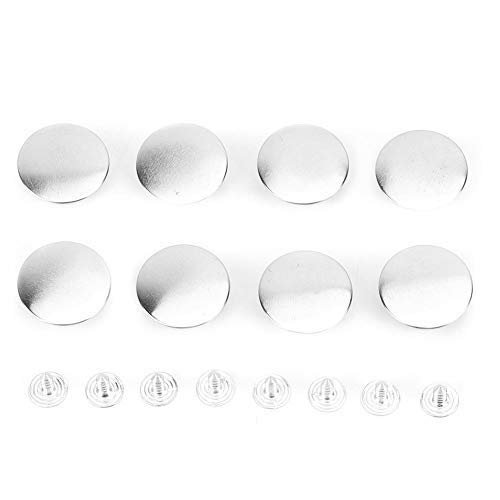 HEEPDDJeans Buttons, 50Pcs Jean Stud Buttons No Sew Metal Buttons for Denims Jeans Jackets(20MM)