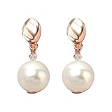 [Ｃｒｅａｍ ｄｏｔ．] クリームドット イヤリング ニッケルフリー レディース 人気 パール 一粒 メタル 変形 ビーズ 揺れる ネジ式 【ピンクゴールド × イヤリング】