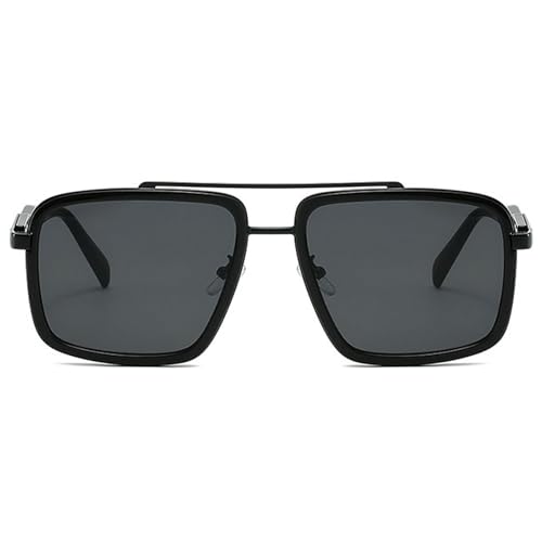 Oversized Square Sunglasses Women 2025 Luxury Vintage Punk Double Beam Pilot Sun Glasses For Ladies Trendy Shades