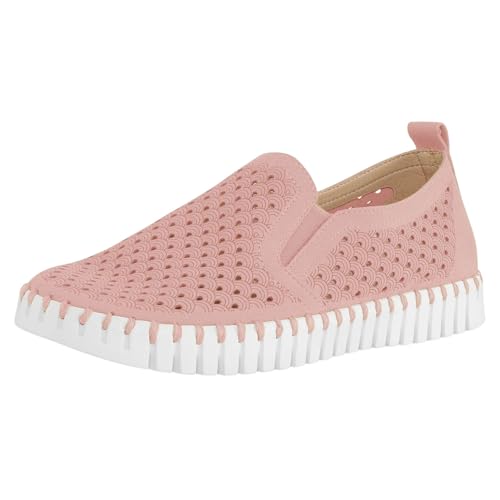 Image of Ilse Jacobsen HORNBAEK Women's Tulip Slip-On Flat | Elastic Side Panels | Lightweight Flexible Comfort.