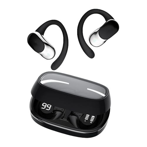 Genérico Auriculares Abiertos Supraaurales - Auriculares Inalámbricos Abiertos Cómodos para Deporte - Cascos para Nadar Correr Juegos Trabajo Niños Y Transmisión En