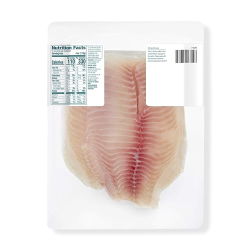 Amazon Grocery, Skinless Tilapia Fillets, 12 Oz (Previously Fresh Brand, Packaging May Vary)
