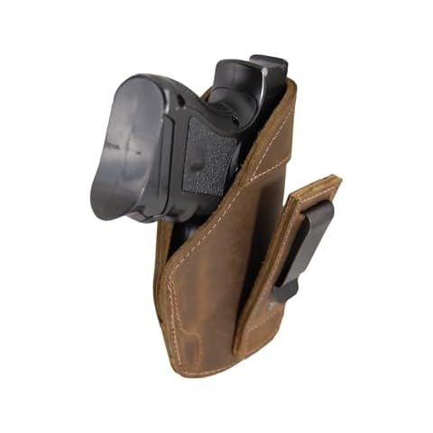 Barsony Brown Leather IWB Holster Cover