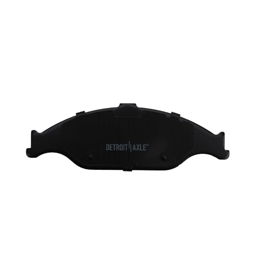 Image of Detroit Axle - Front Ceramic Disc Brake Pads with Hardware Kit Replacement for 1999 2000 2001 2002 2003 2004 Ford Mustang - 4pc Set