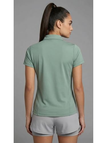 Image of PUMP'D Dry Fit Women's Half Zip Activewear Synthetic Regular Fit T-Shirt | Gym & Yoga