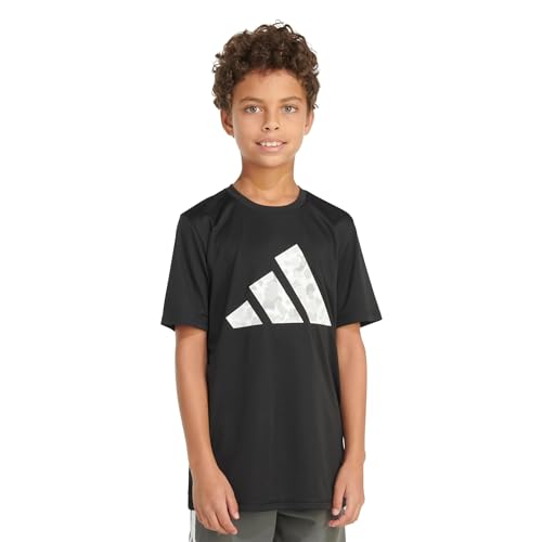 adidas Boys' Toddler Short Sleeve Logo Tee T-Shirt