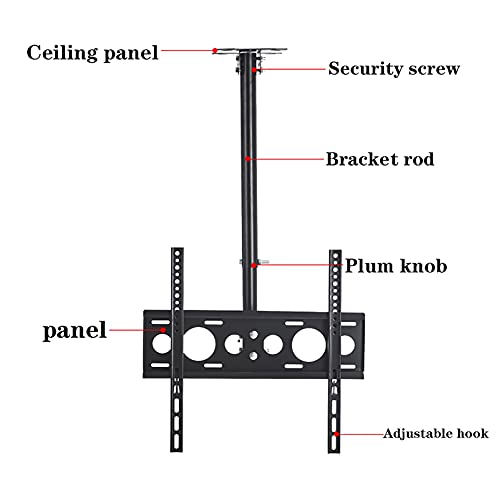 Support TV de plafond pivotant pour éliminer les reflets et optimiser les petits espaces - 7