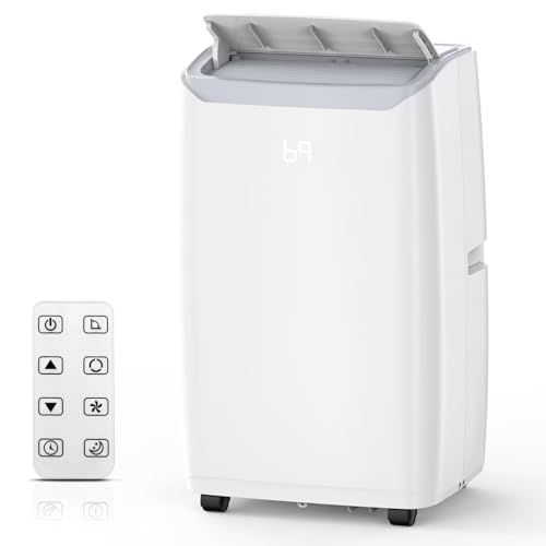 14000 BTU Portable Air Conditioners with Remote Control, 3-in-1 Free Standing Cooling AC Unit with Fan & Dehumidifier, Cools Room up to 750 sq.ft,Sleep Mode,3 Speed,Auto Swing,24H Timer
