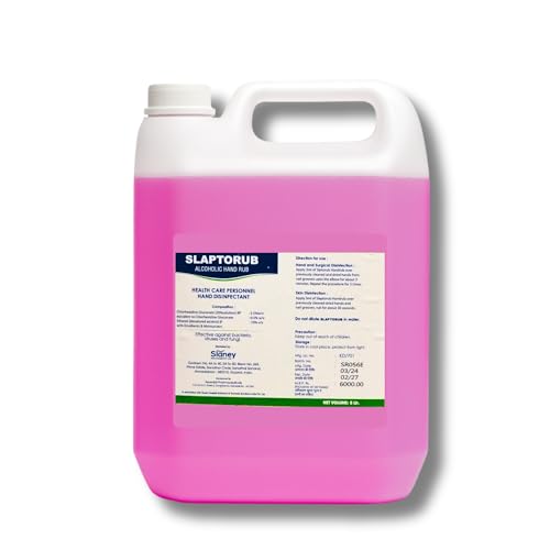 Slaptorub CHG Hand Rub 5 Litre – Chlorhexidine Gluconate 2.5% & Ethanol 70% – Professional Hand Sanitizer for Hospitals, Clinics & Home – Instant Germ Protection