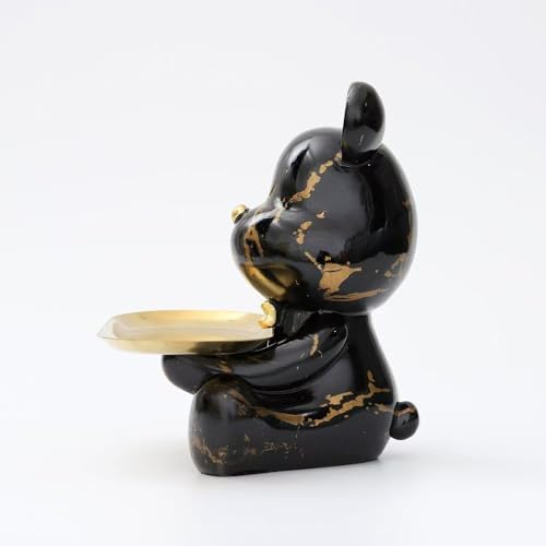 Estatua decorativa de oso de resina para el hogar miniatura 6