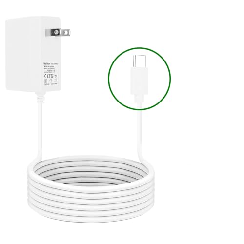 WeiYue for vtech Baby Monitor Charger Cord 5V2A is Available for The Vtech Baby Monitors: RM5864 HD 2HD,RM5754 HD 2HD, RM5764 HD 2HD, RM7754 HD 2HD, and RM7764 HD 2HD Video Baby Monitors., white