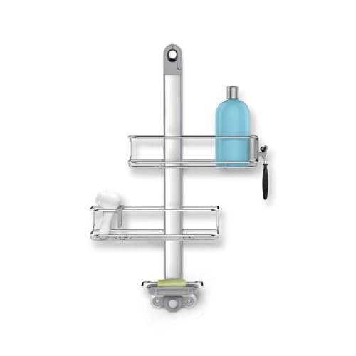 simplehuman Adjustable Shower Caddy, Stainless Steel...