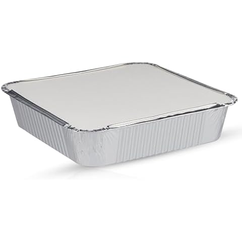 CHEF ROYALE Aluminium Foil Containers with Lids Cover