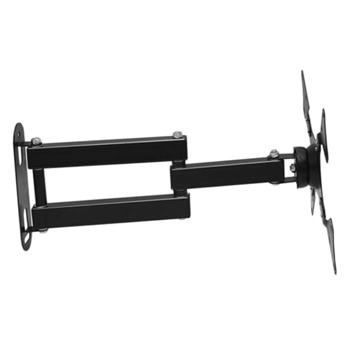 HOMSFOU Soporte De Pantalla Bastidor De Monitor Ajustable 14-32 Pulgadas para TV, Rotación 360° Giratorio, Apto para Oficina y Hogar, Acero Resistente Negro