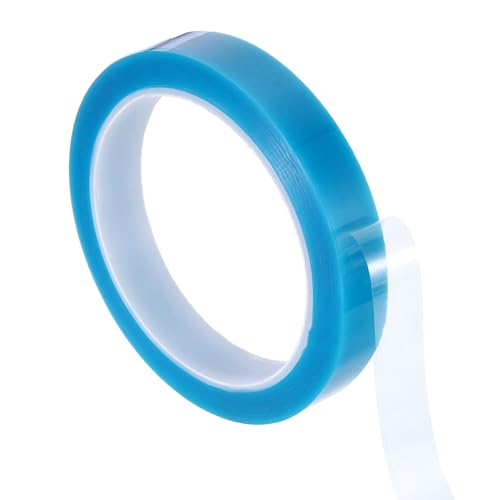 Image of PATIKIL 18mm x 50m Refrigerator Tape PET Fridge Non-Residual Adhesive Tape for Fixing Drawer Refrigerator Air Conditioner Printer Sky Blue