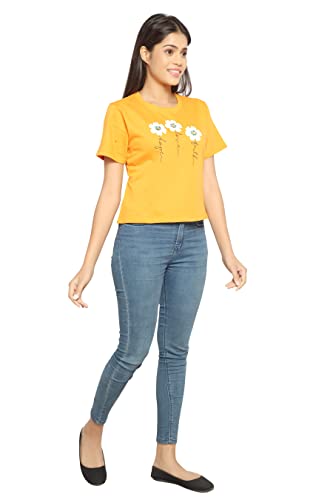 Image of MIST N FOGG Casual Printed Womens Crop Tops