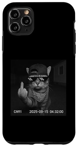 Funny Cat Flipping Off Middle Finger On Security Camera X}zP[X iPhone 11 Pro Max p
