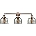 Innovations 205-AC-S-G78 3 Light Adjustable Bathroom Fixture, Antique Copper