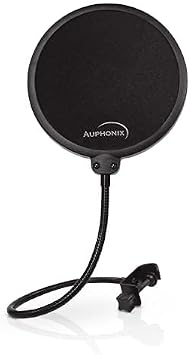 Pop Filter for Microphone - 6 inch Diameter, Dual Layered Microphone Pop Screen for Studio Recording, Podcasts and Streaming - MPF-1