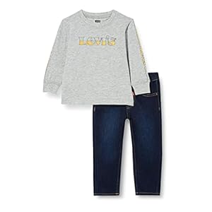 Levi’s Kids Baby Boy Lvb t-shirt en denim bottom se Broek