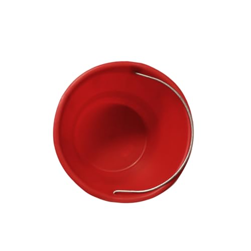 PIKAPPA 623 Heavy Eimer aus Kunststoff, komplett mit seitlichen Griffen und Griff. Farbe: Rot.