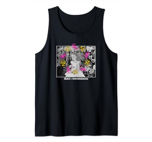 Débardeur Disney Alice in Wonderland All Nonsense top vintage néon pour femme
