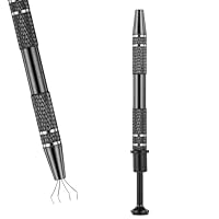Piercing Kugel Zange 4 Zinken Perlenhalte 12cmPiercing Kugelhalter Schmuck Pinzette Prong Pinzette Schmuck Pick Up Werkzeug Prong Piercing Kugelhalter für Schmuck Uhren Schwarz