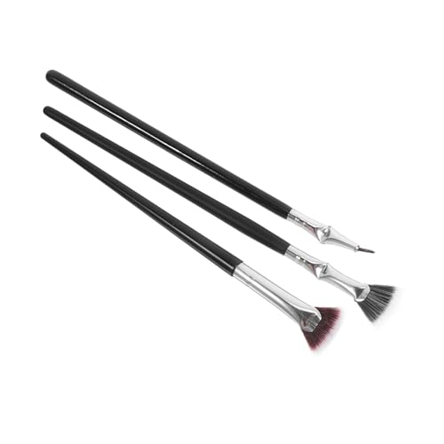 Beavorty 4pcs Lash Brush Set Fan Shape Mascara Brush for Women Soft and Durable for Eyelash Extensions Makeup Supplies