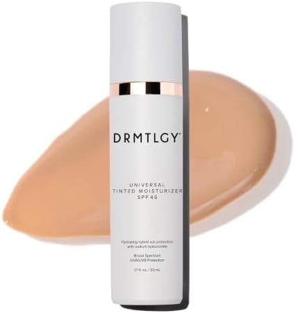 DRMTLGY Universal Tinted Moisturizer SPF 46, Dewy Tinted Sunscreen