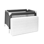 Crescent Textile Quilted Polypropylene Foam Cot Mattress Fit to Babies & Toddlers Cot Bed Mattress Ultra-Comfort, Breathable & Hypoallergenic, Firm Support Cot Mattress 90x60x5cm