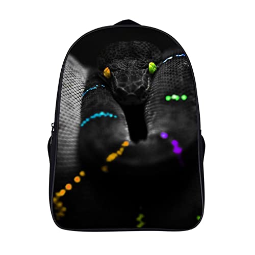Cartable de mode animal snake pour adolescent grand sac d'école cool 3D
