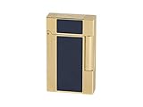 S.T. Dupont Ligne 2 Windsor Lighter - Blue/Yellow Gold